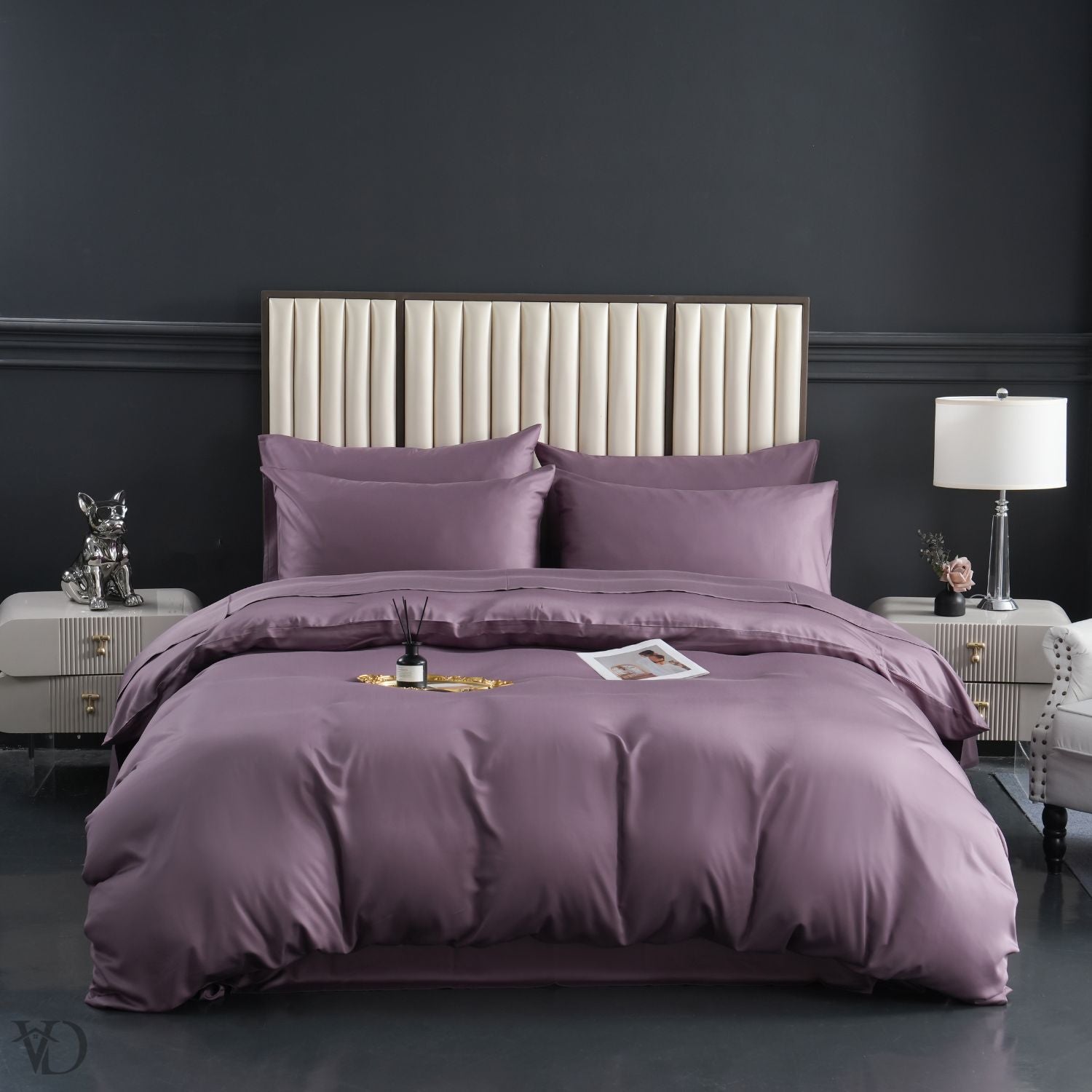 Green Dream Purple Luxury Bamboo Bedding Set