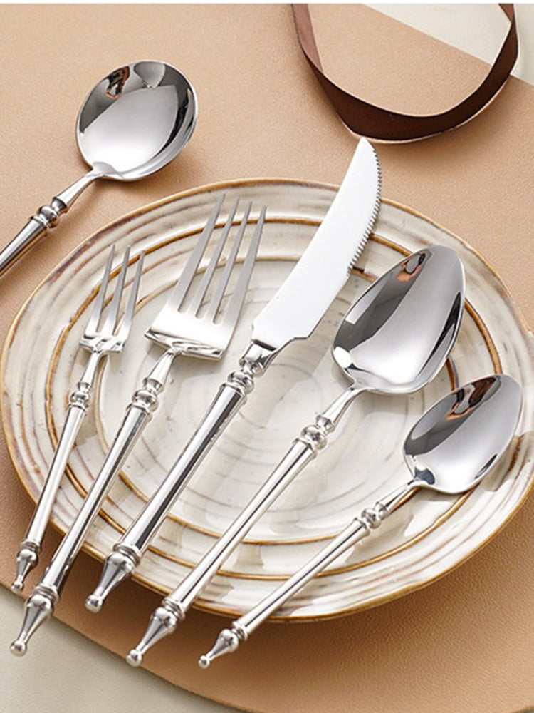 Xena Silver Stainless Steel Cutlery Set