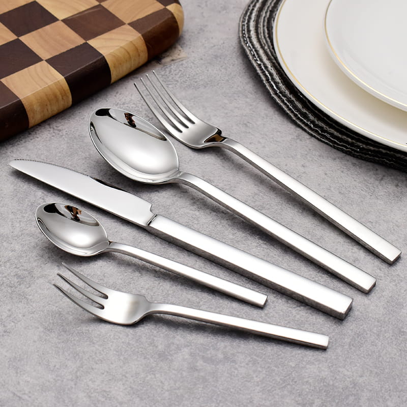 Elysian Silver Luxury 18/10 Stainless Steel Cutlery Set - Venetto Design Venettodesign.com