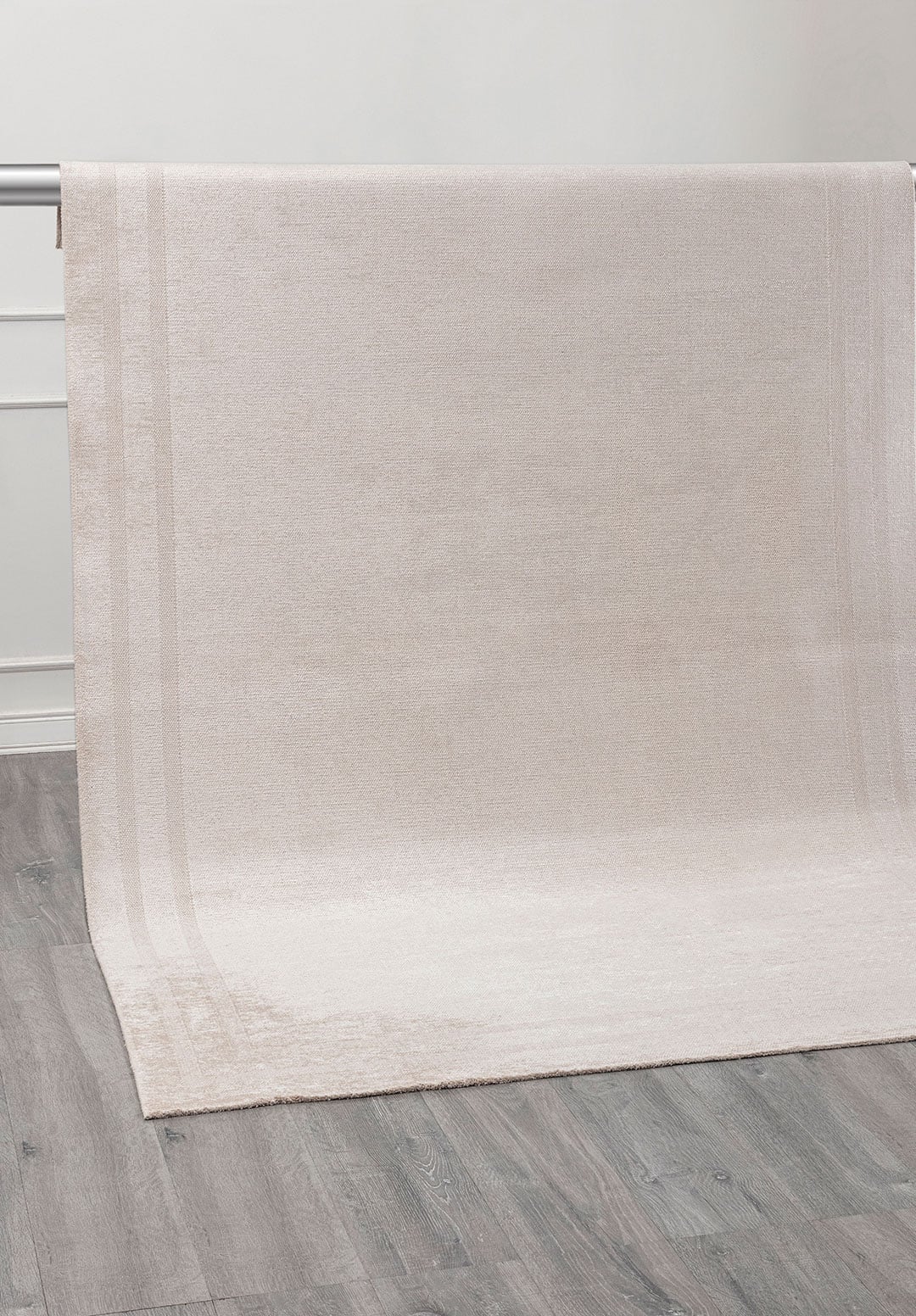 Parallel Border Ecru Rug Rugs - Venetto Design Venettodesign.com