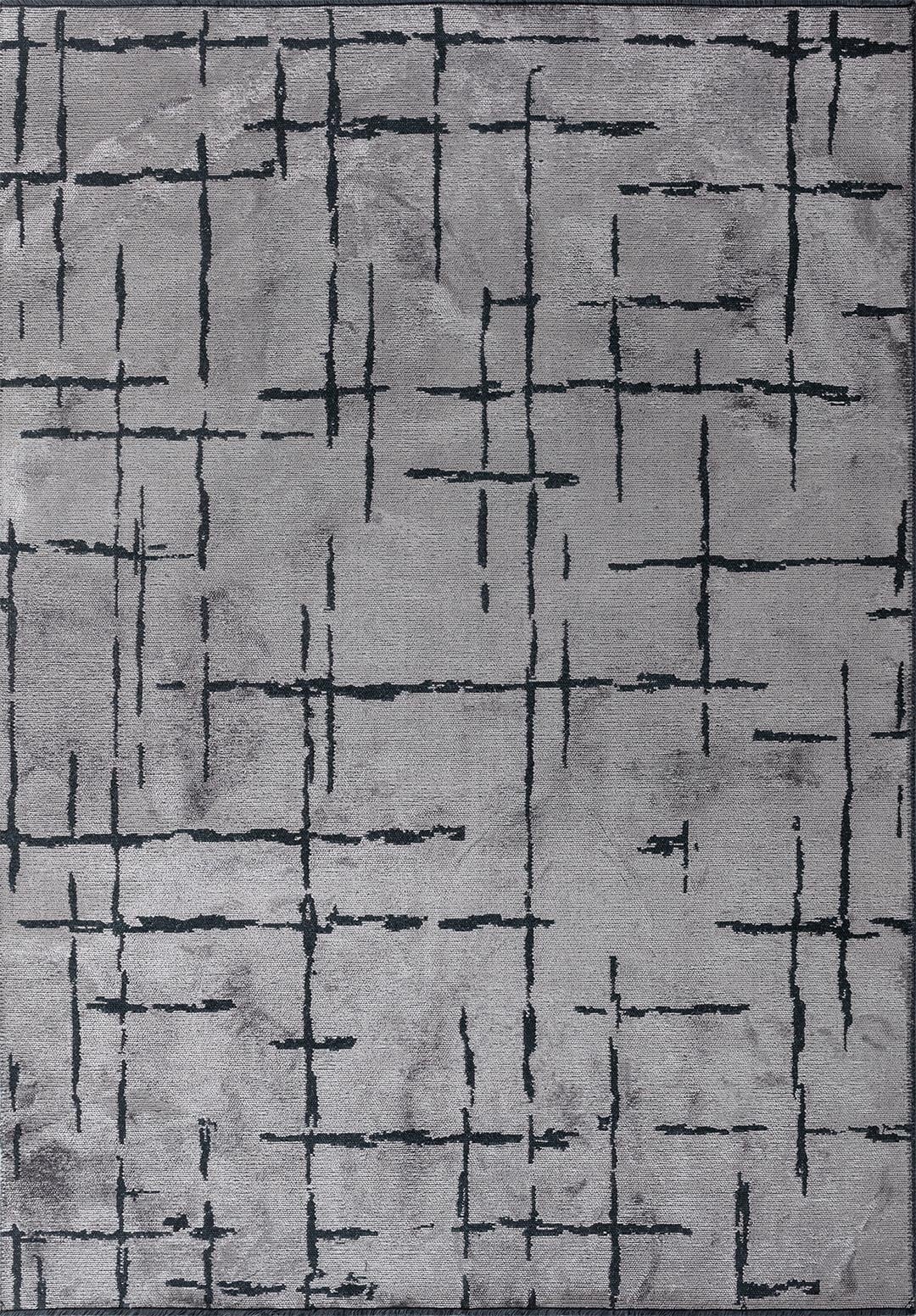 Mark Black - Light Grey Rug Rugs - Venetto Design Venettodesign.com