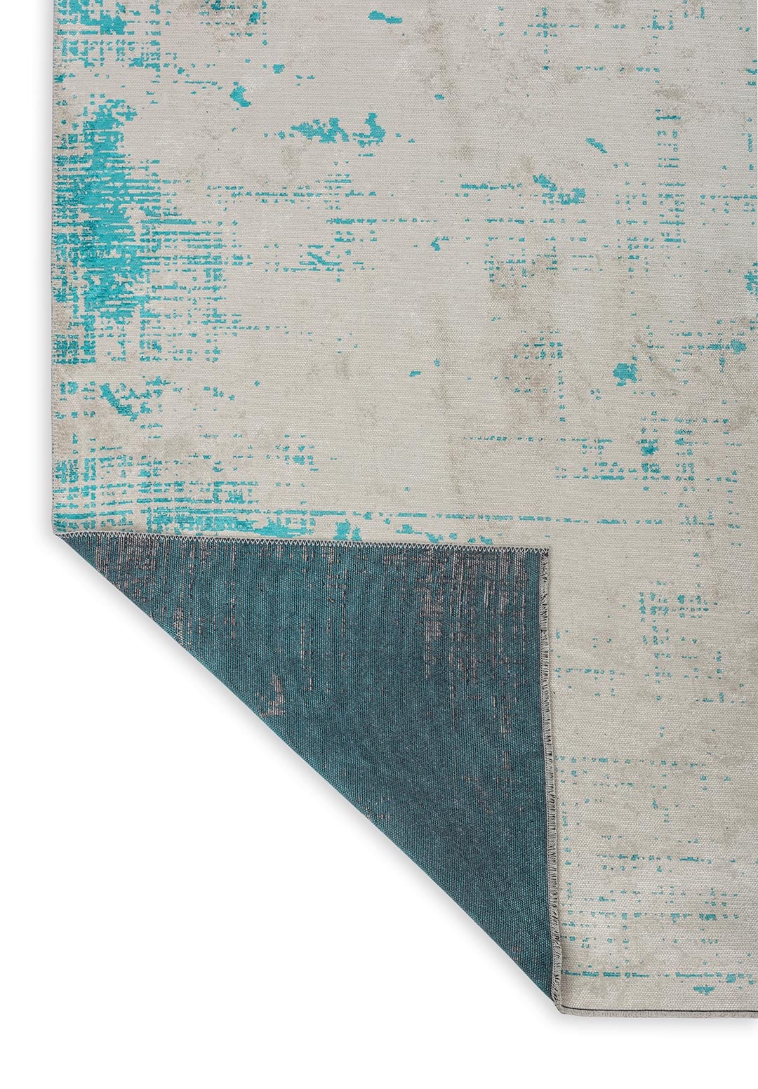 Space Ecru - Turquoise Rug Rugs - Venetto Design Venettodesign.com
