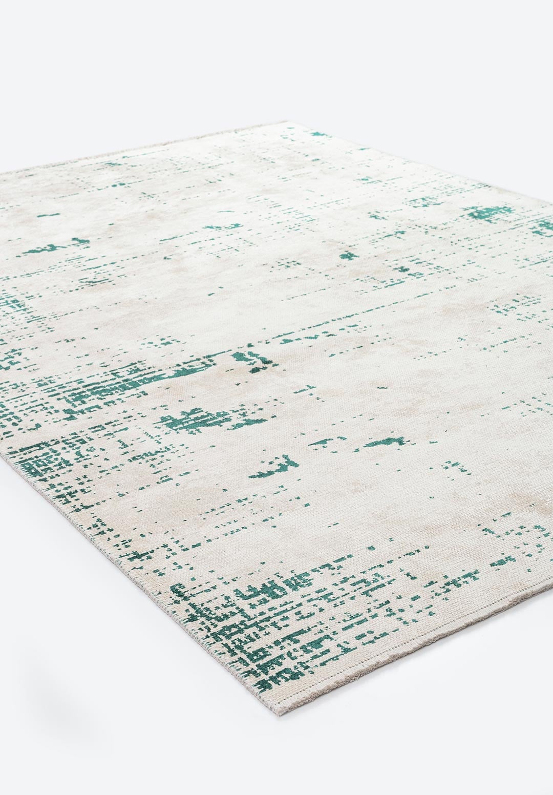 Space Ecru - Dark Green Rug Rugs - Venetto Design Venettodesign.com