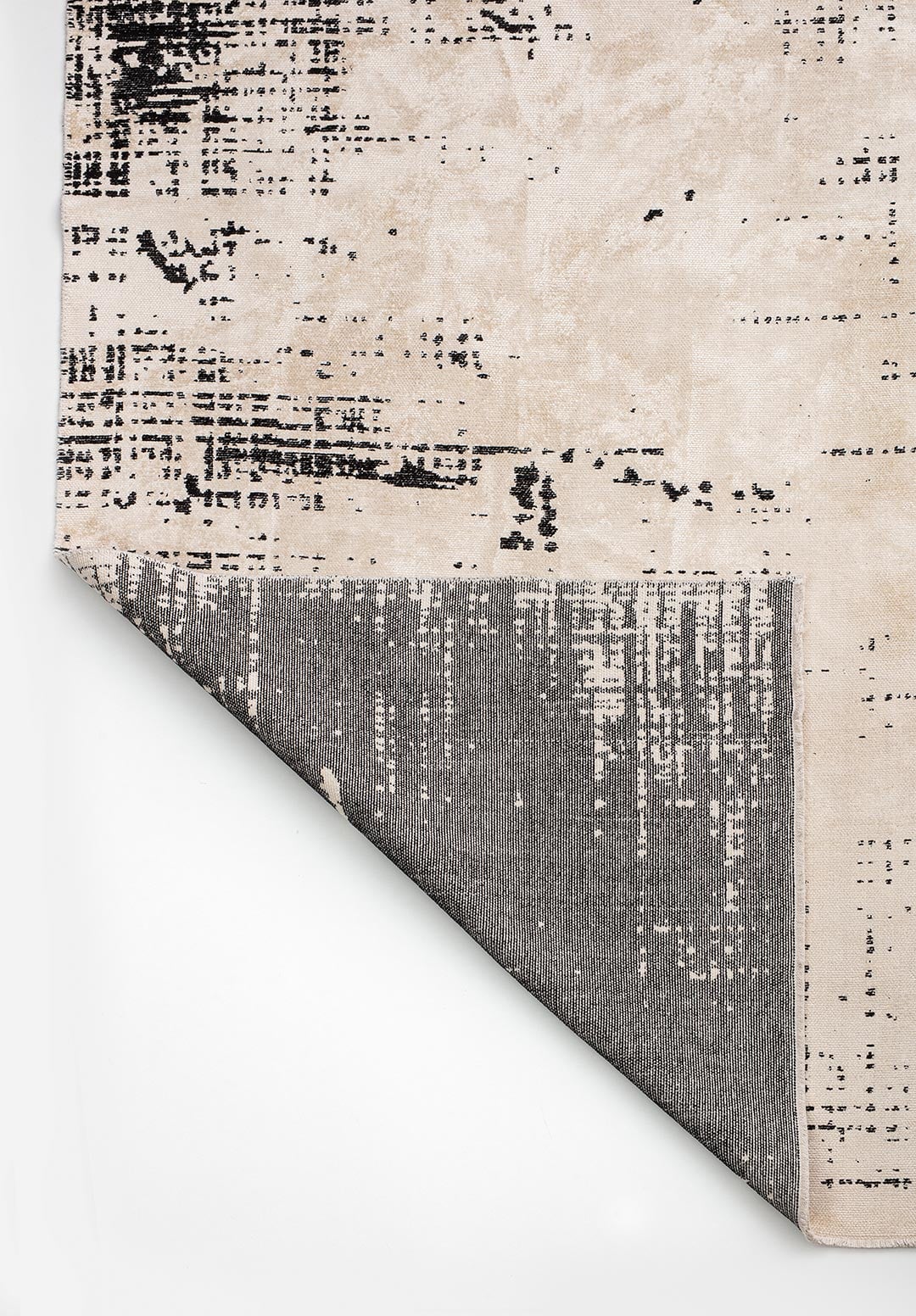 Space Ecru - Black Rug Rugs - Venetto Design Venettodesign.com