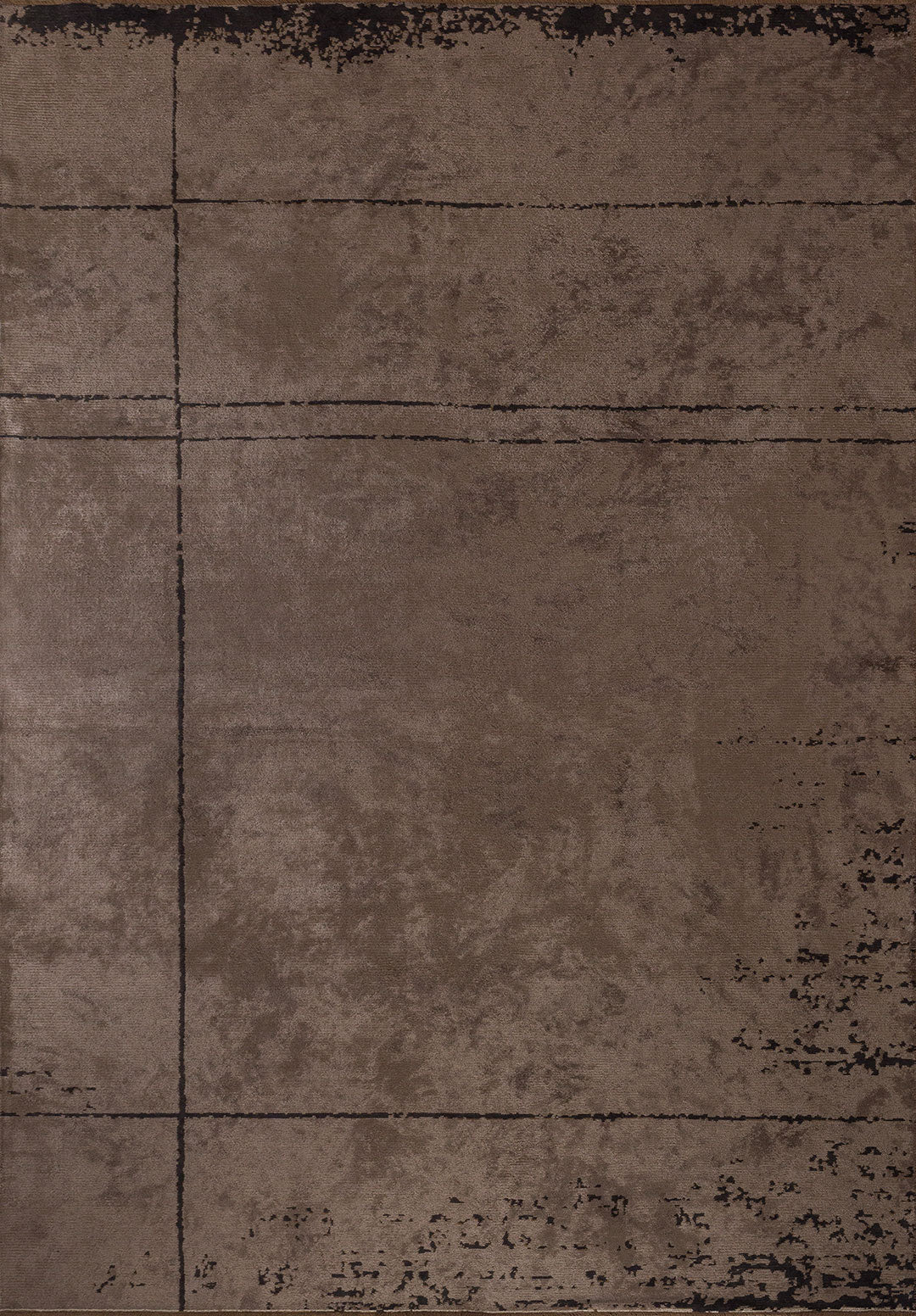 Barber Dark Mink - Black Rug Rugs - Venetto Design Venettodesign.com