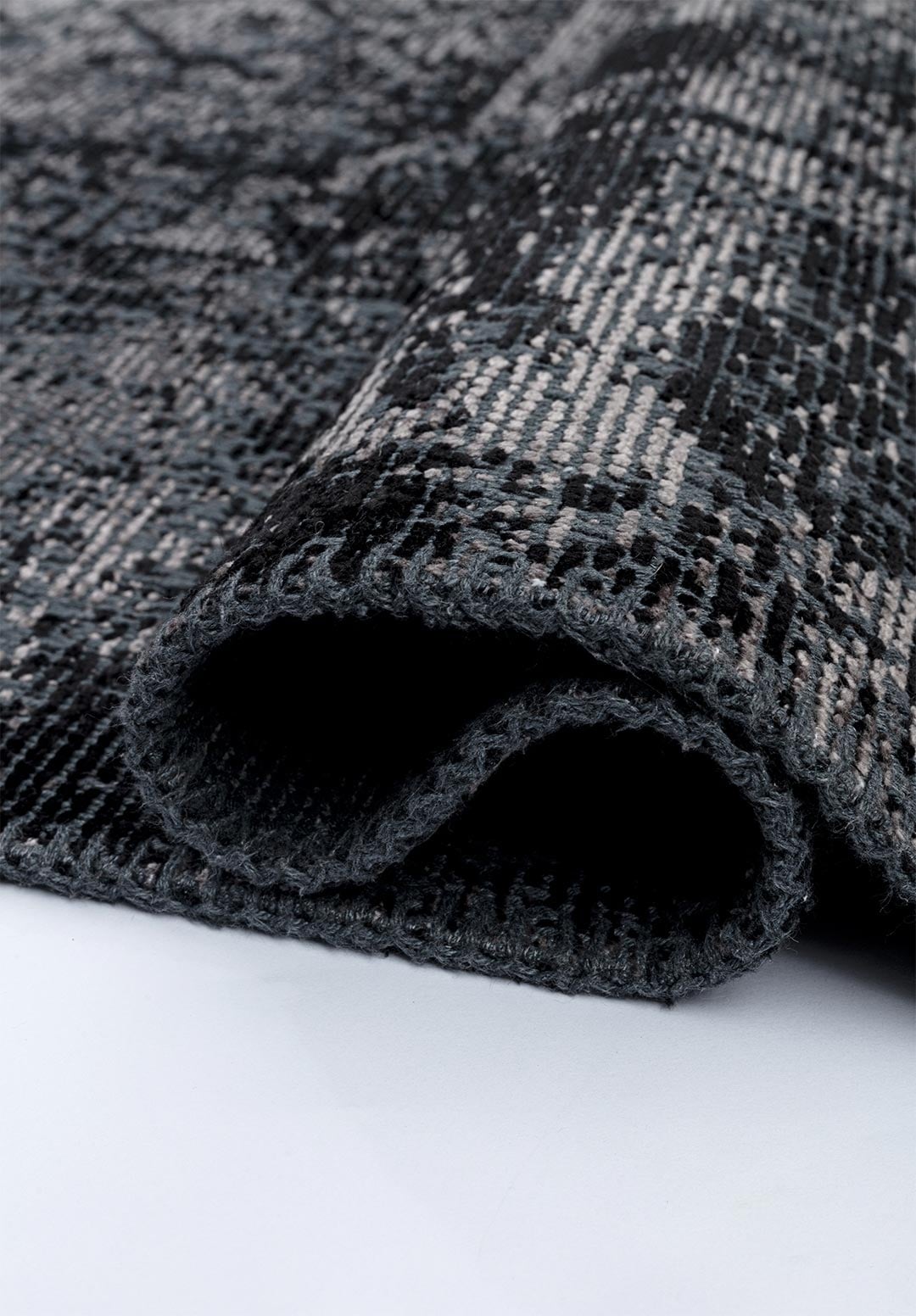 Tile Black - Dark Grey Rug Rugs - Venetto Design Venettodesign.com