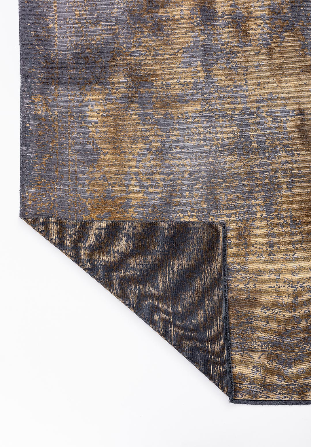 Medallion Grey - Gold Rug Rugs - Venetto Design Venettodesign.com