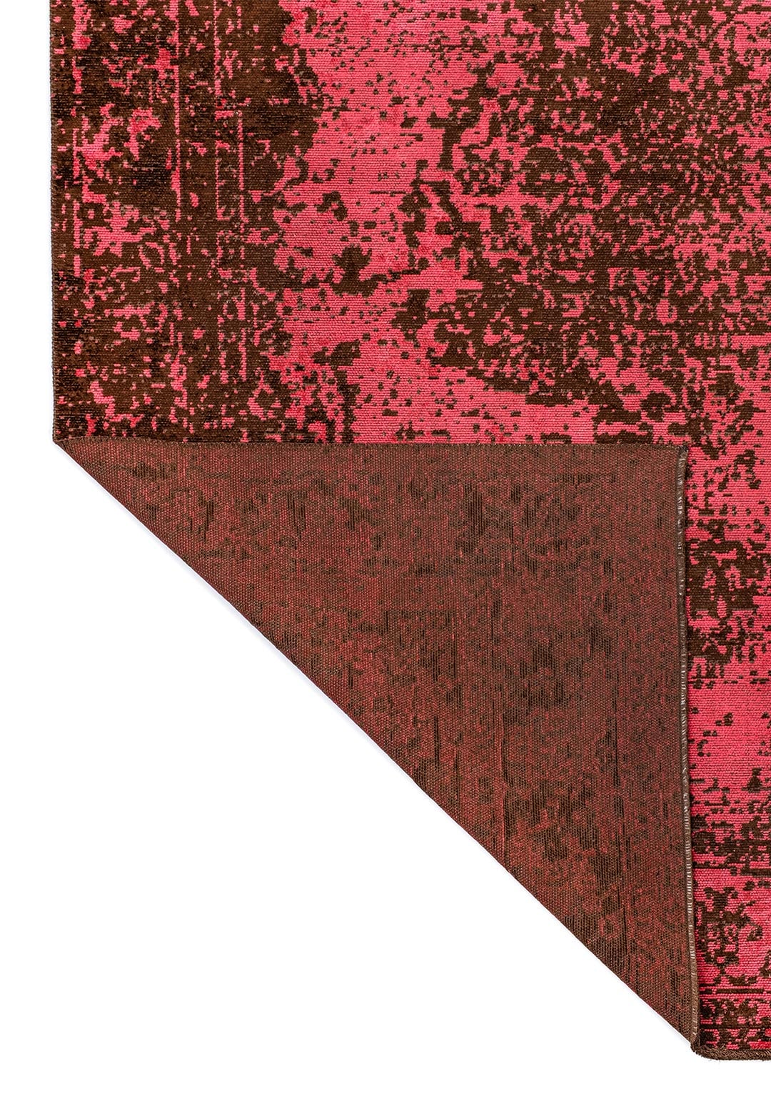 Medallion Dark Brown - Fuchsia Rug Rugs - Venetto Design Venettodesign.com