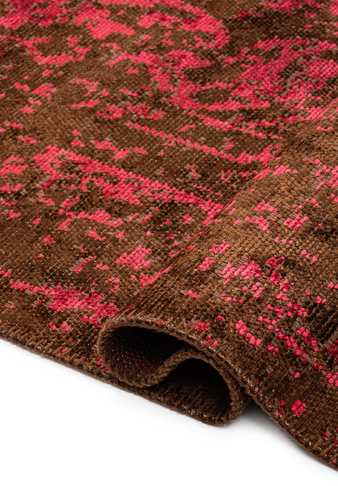 Medallion Dark Brown - Magenta Rug Rugs - Venetto Design Venettodesign.com