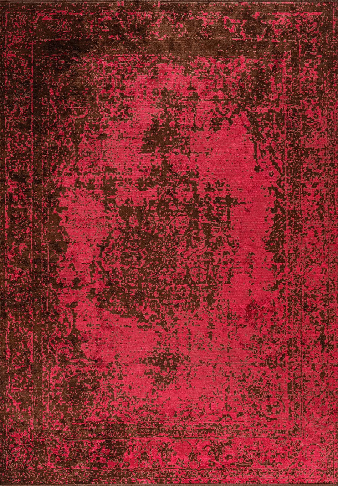 Medallion Dark Brown - Magenta Rug Rugs - Venetto Design Venettodesign.com