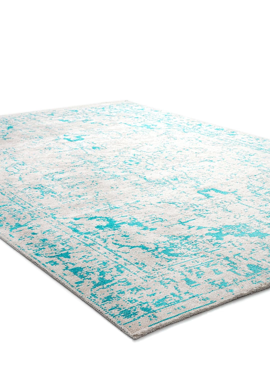 Ivy Ecru - Turquoise Rug Rugs - Venetto Design Venettodesign.com
