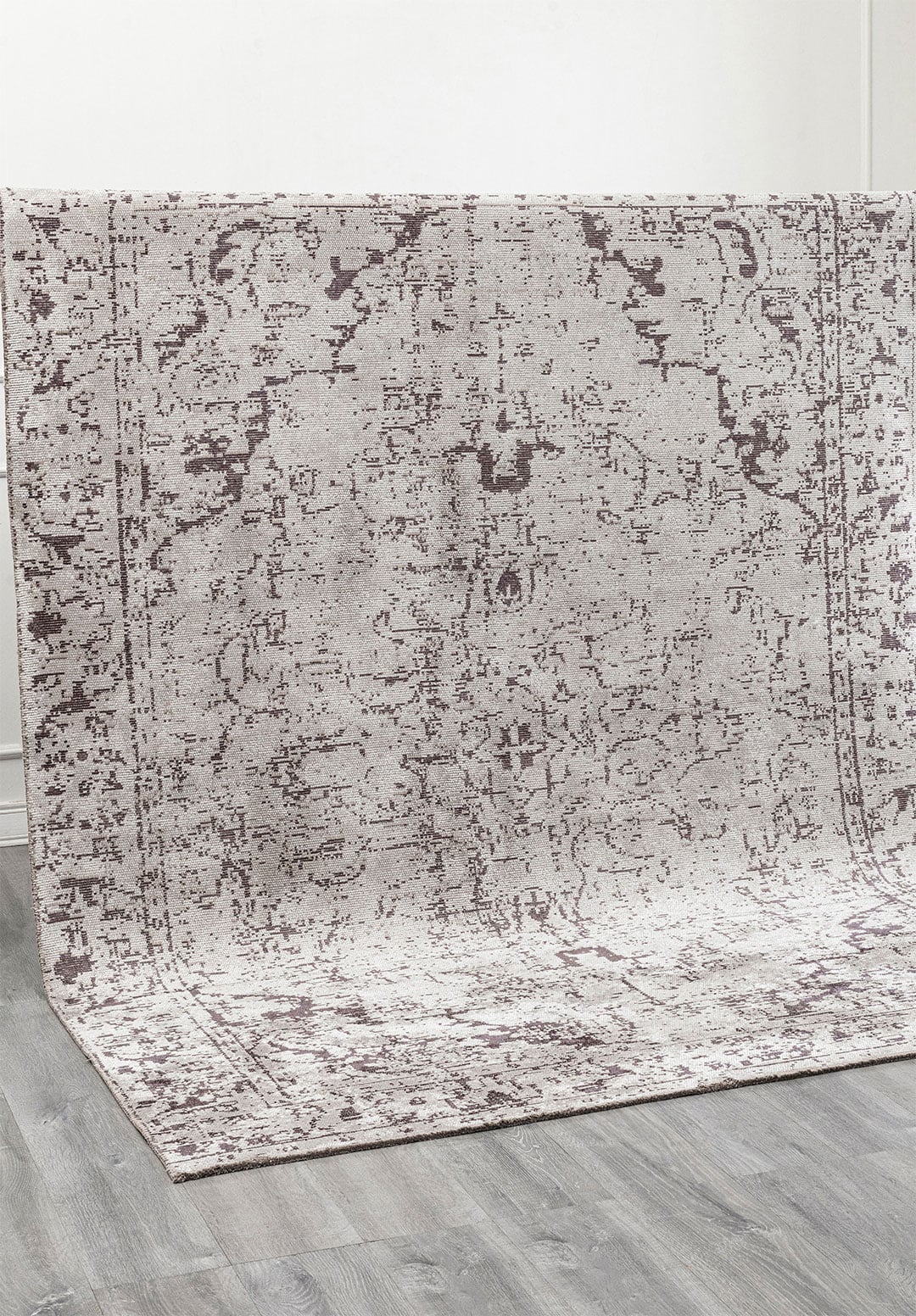 Ivy Light Grey - Charcoal Rug Rugs - Venetto Design Venettodesign.com