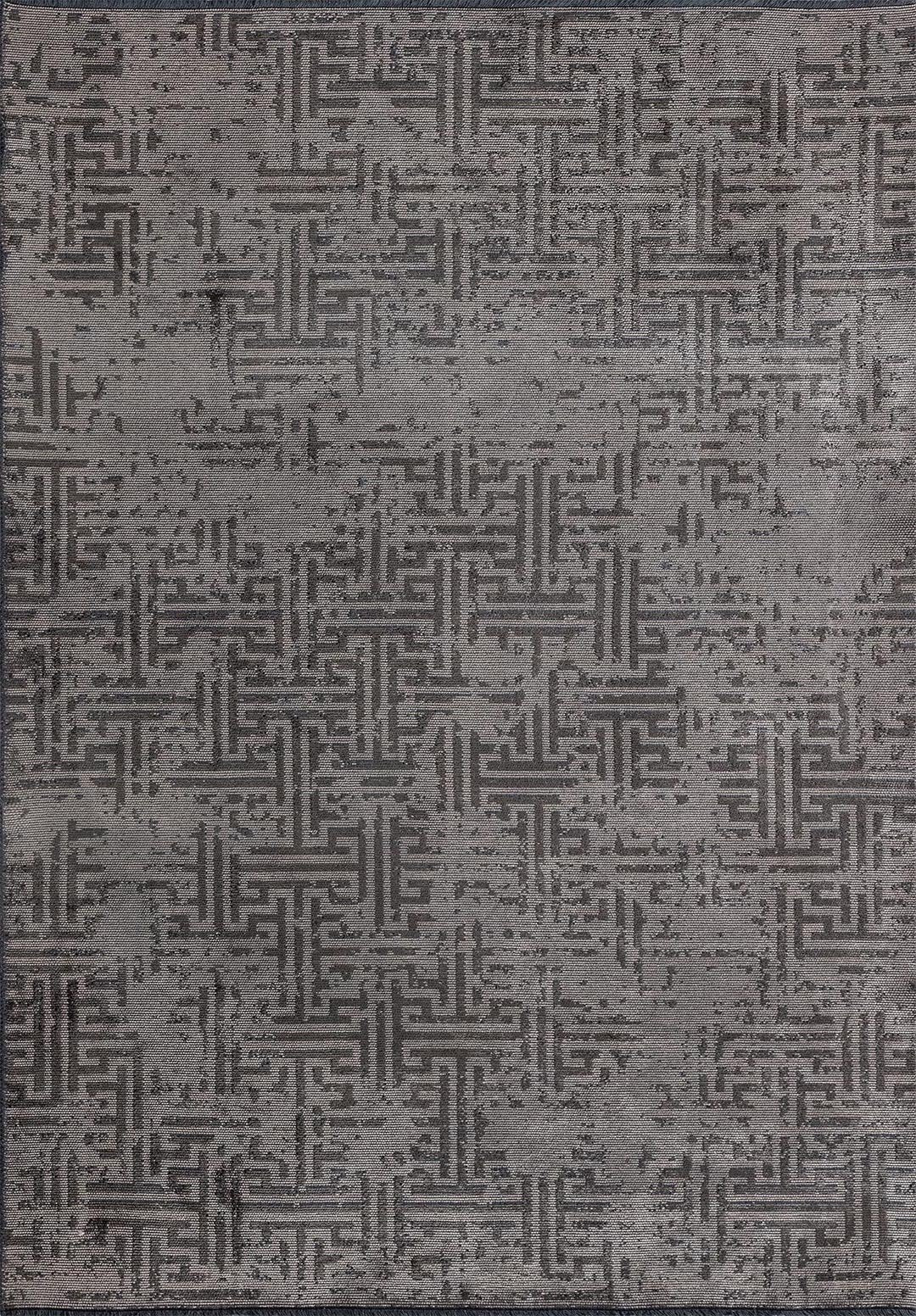 Labyrinth Grey - Anthracite Rug Rugs - Venetto Design Venettodesign.com