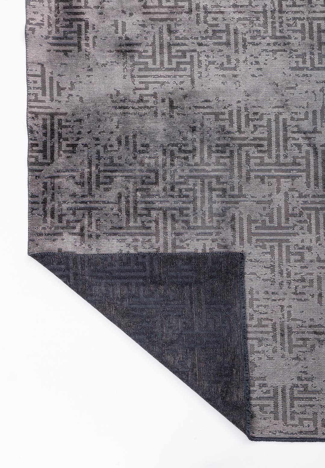 Labyrinth Grey - Anthracite Rug Rugs - Venetto Design Venettodesign.com