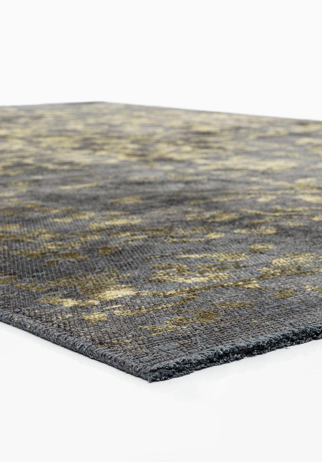 Flora Green - Anthracite Rug Rugs - Venetto Design Venettodesign.com