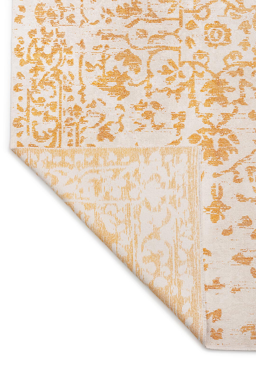 Flora Mustard - Ecru Rug
