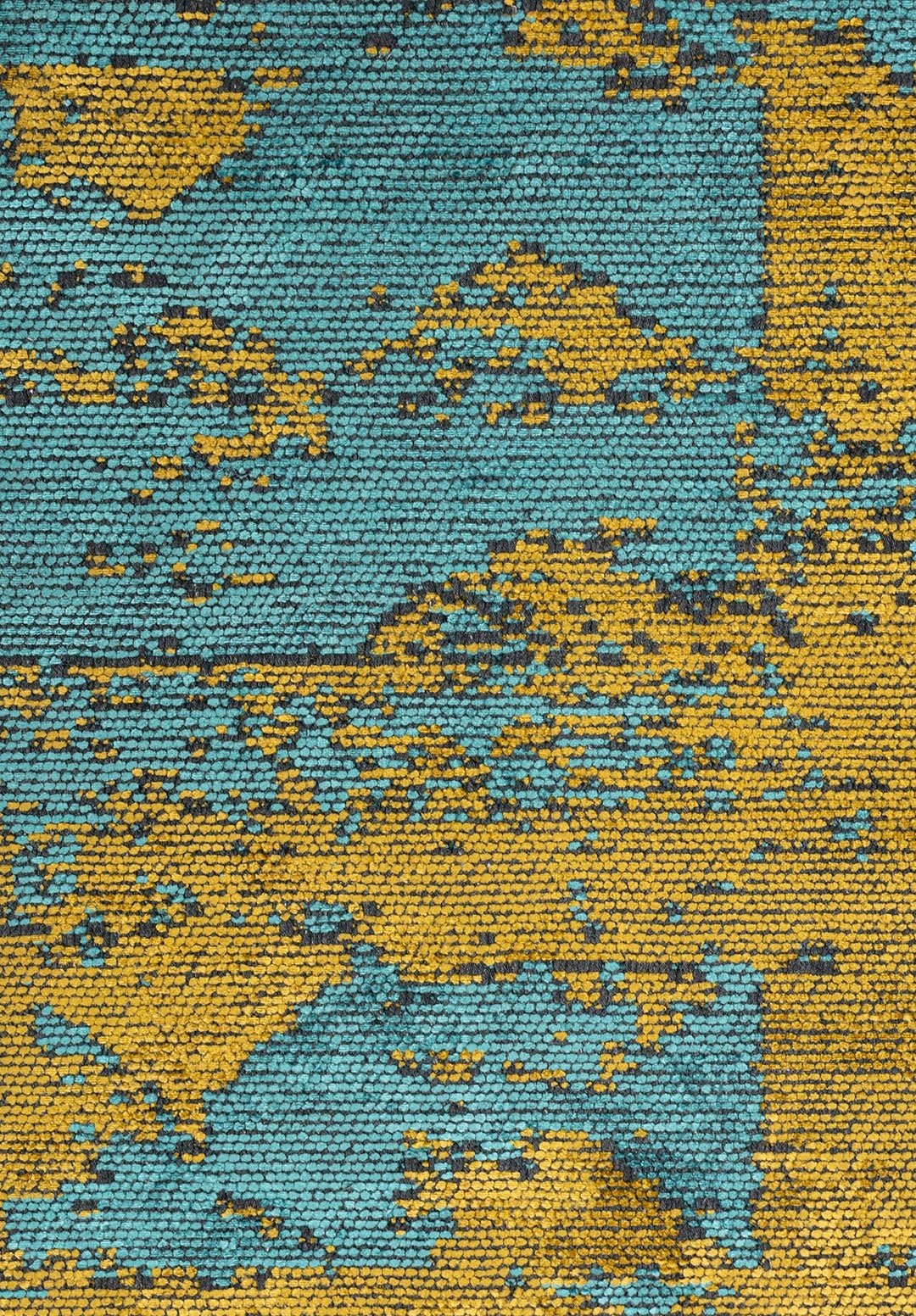 Triangle Yellow - Turquoise Rug Rugs - Venetto Design Venettodesign.com