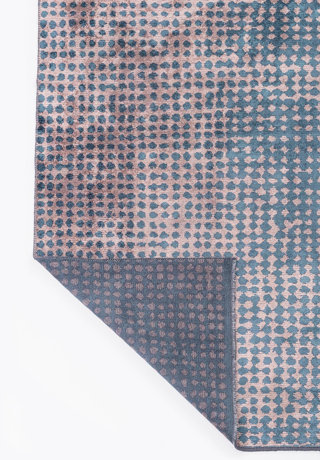 Dots Copper - Petrol Rug Rugs - Venetto Design Venettodesign.com