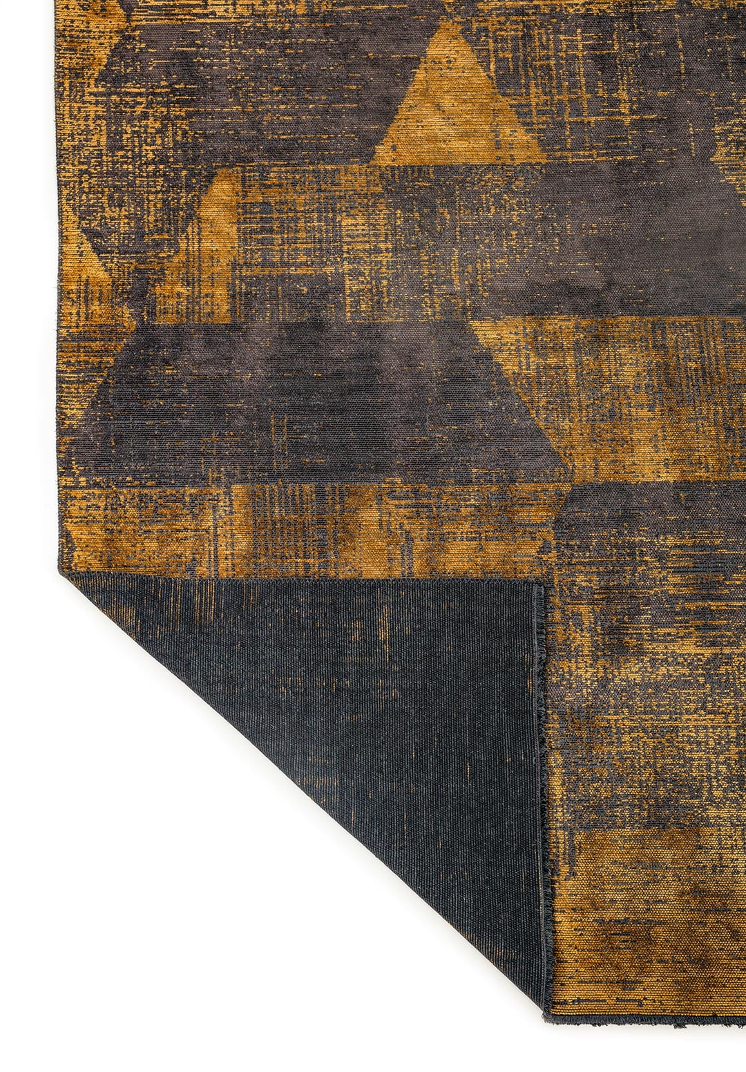 Sharp Mustard - Dark Mink Rug