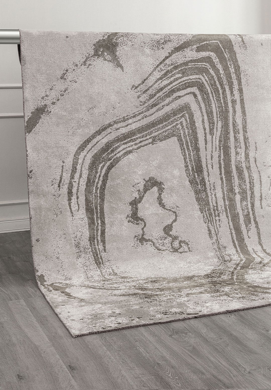 Smoke Khaki - Light Cream Rug Rugs - Venetto Design Venettodesign.com