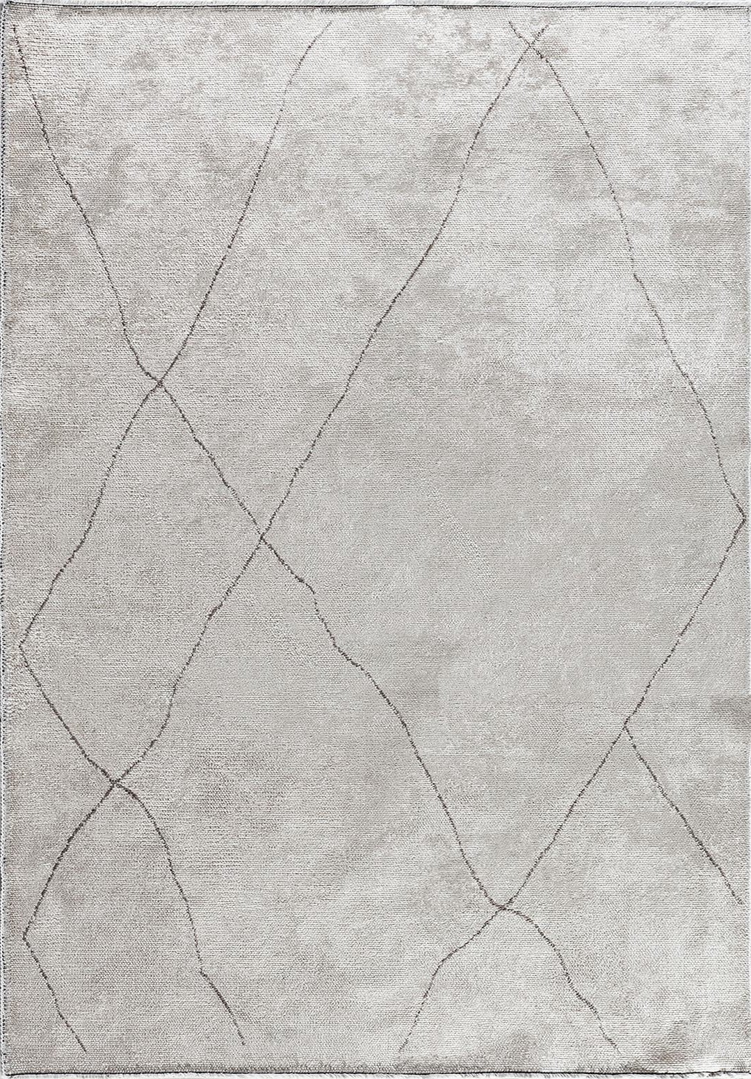 Bohemian Dark Grey - Ecru White Rug Rugs - Venetto Design 