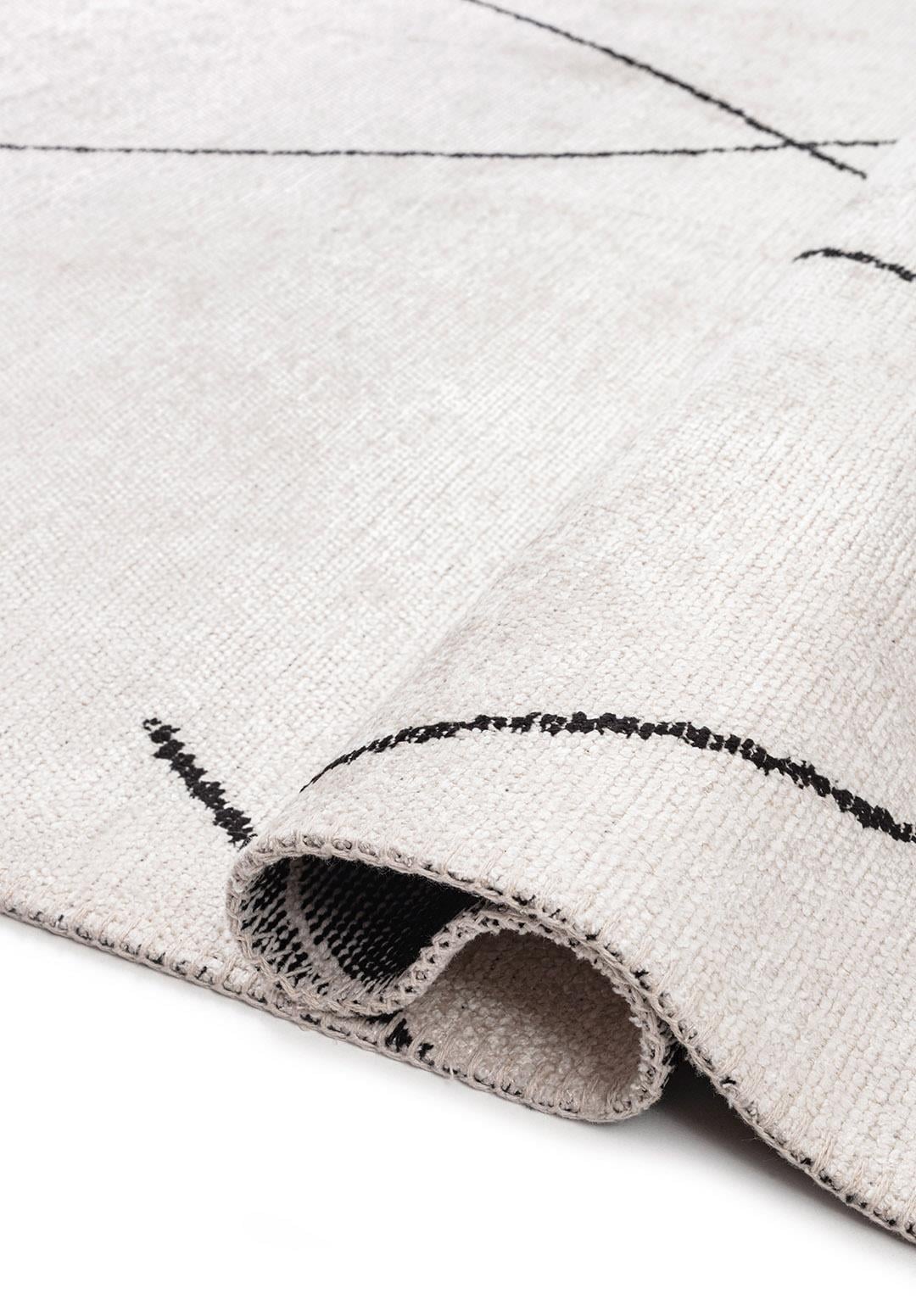 Tribal Black - Ecru Rug Rugs - Venetto Design Venettodesign.com
