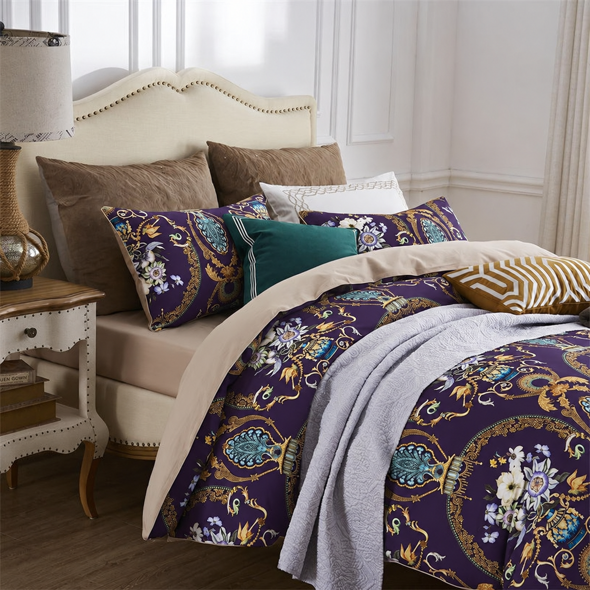 Anita Ornamental Ultra Soft Egyptian Cotton Bedding Set