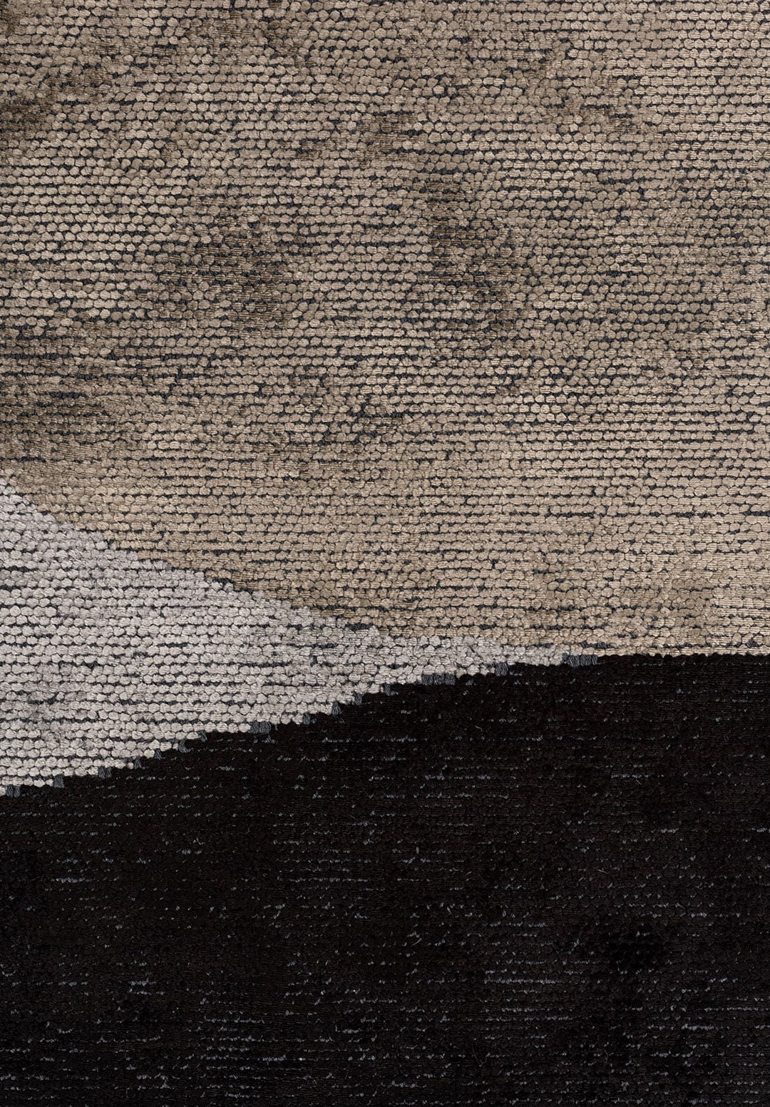 Meteor Black - Light Grey Rug Rugs - Venetto Design Venettodesign.com