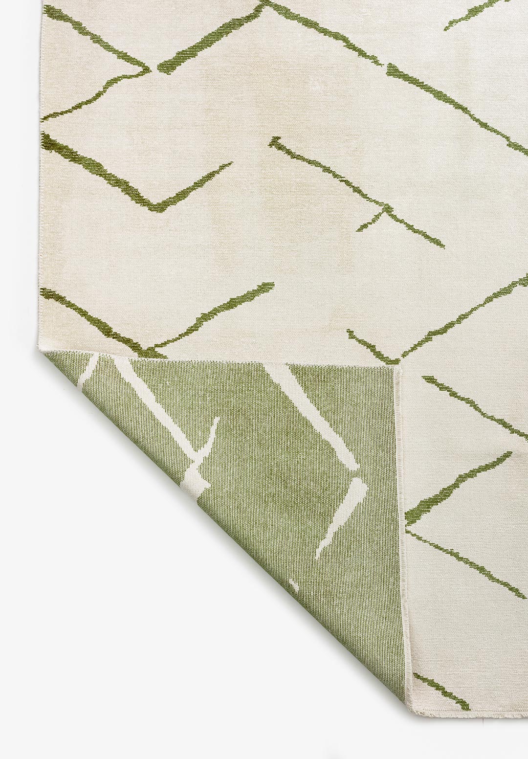 Wave Green - Ecru Rug Rugs - Venetto Design Venettodesign.com