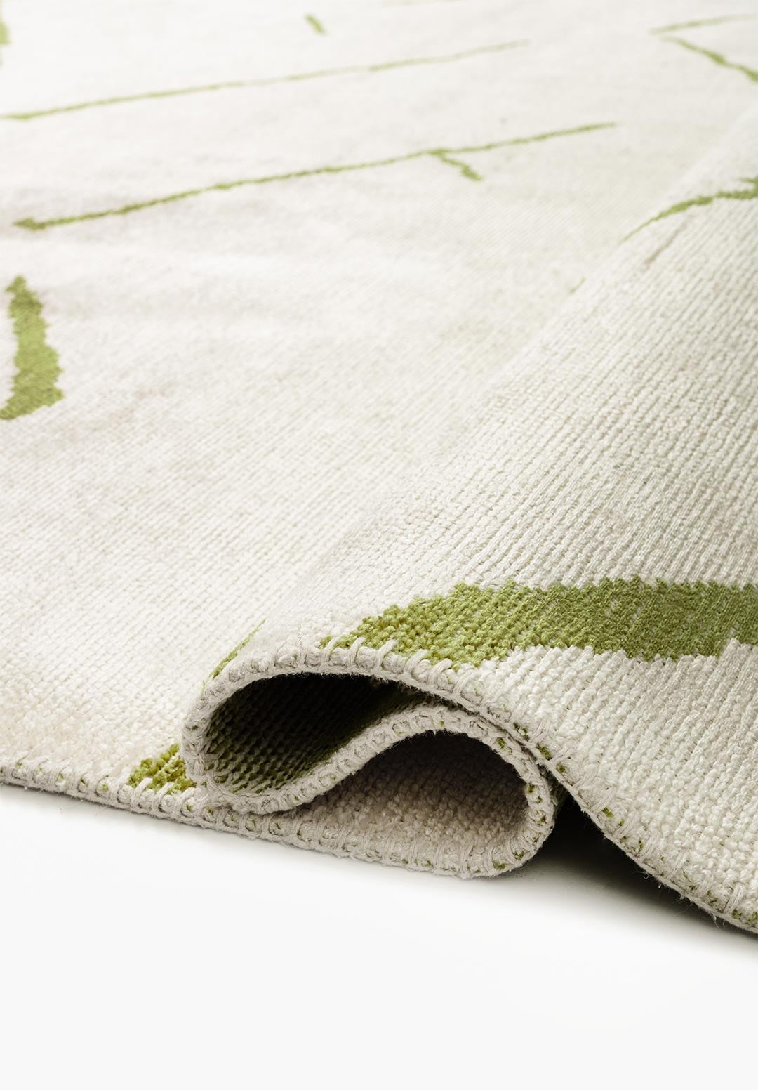 Wave Green - Ecru Rug Rugs - Venetto Design Venettodesign.com
