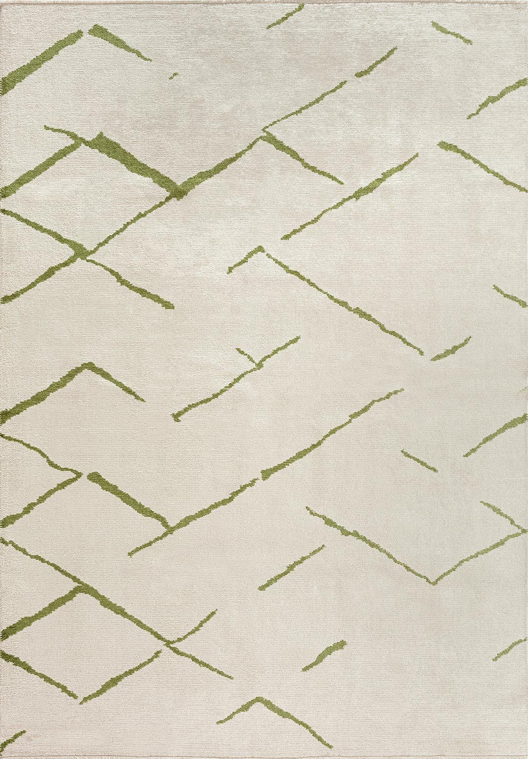 Wave Green - Ecru Rug Rugs - Venetto Design Venettodesign.com