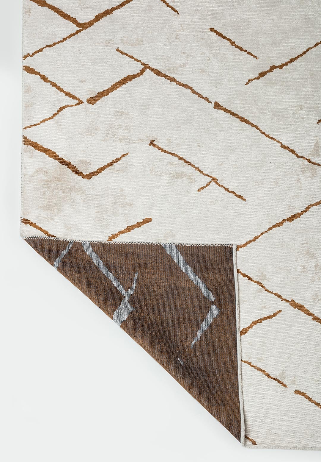 Wave Cacao - Ecru Rug Rugs - Venetto Design Venettodesign.com