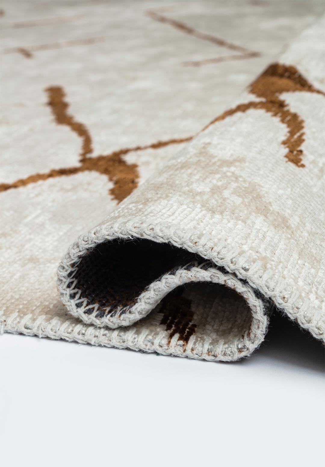 Wave Cacao - Ecru Rug Rugs - Venetto Design Venettodesign.com