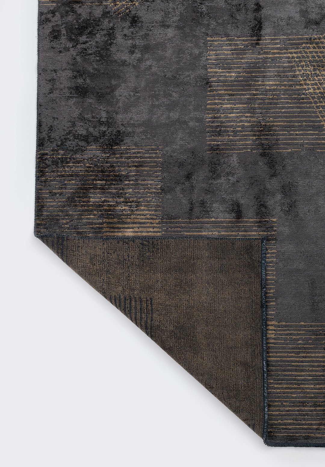 Matrix Charcoal - Light Brown Rug Rugs - Venetto Design Venettodesign.com