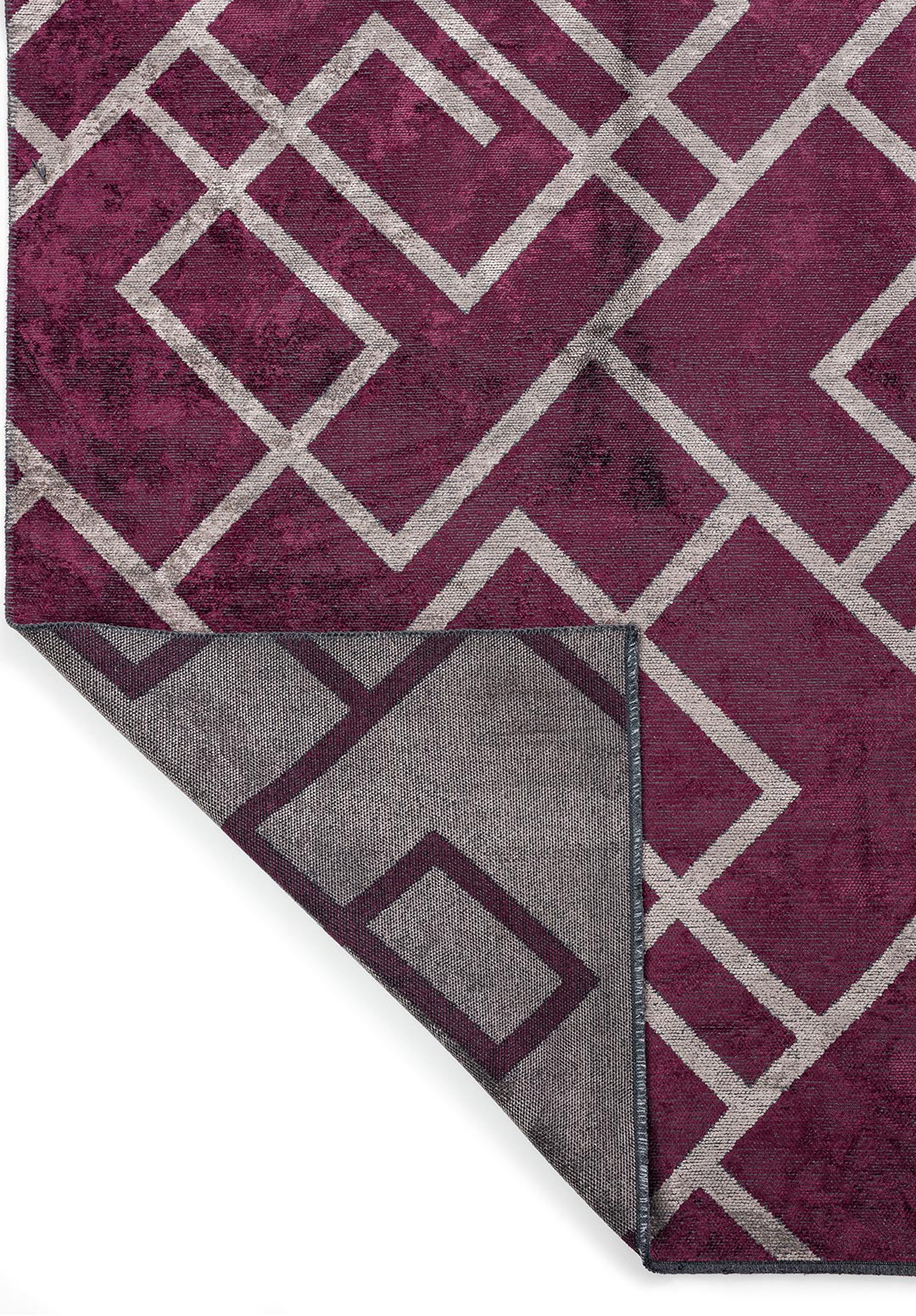 Channel Dark Damson - Dark Grey Rug Rugs - Venetto Design Venettodesign.com