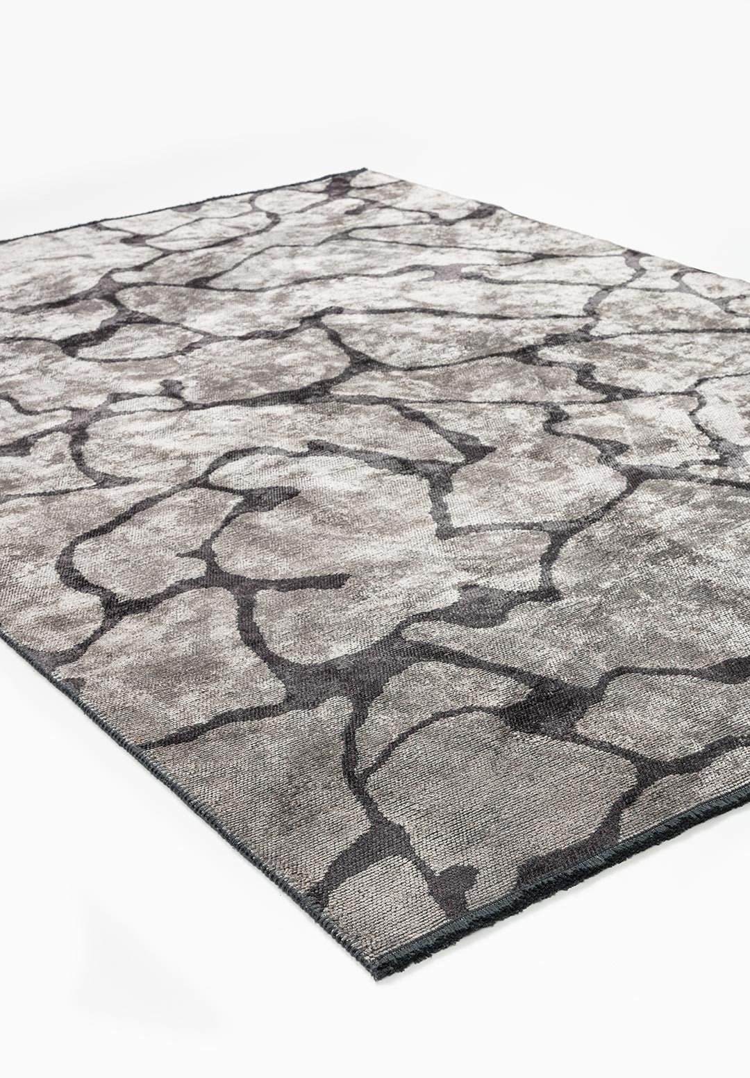 Fissura Charcoal - Grey Rug Rugs - Venetto Design Venettodesign.com