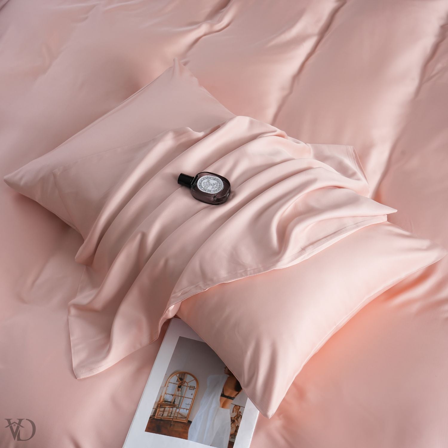 Green Dream Pink Luxury Bamboo Bedding Set