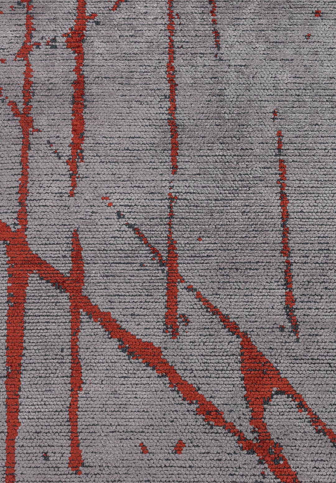 Crack Dark Terra - Light Grey Rug Rugs - Venetto Design Venettodesign.com