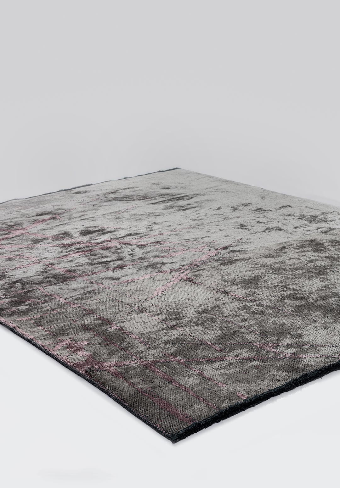 Crack Damson - Grey Rug Rugs - Venetto Design Venettodesign.com