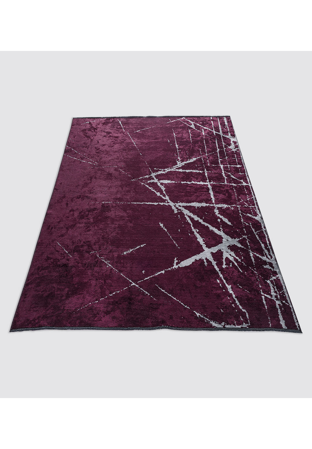Crack Ice Blue - Dark Damson Rug Rugs - Venetto Design Venettodesign.com
