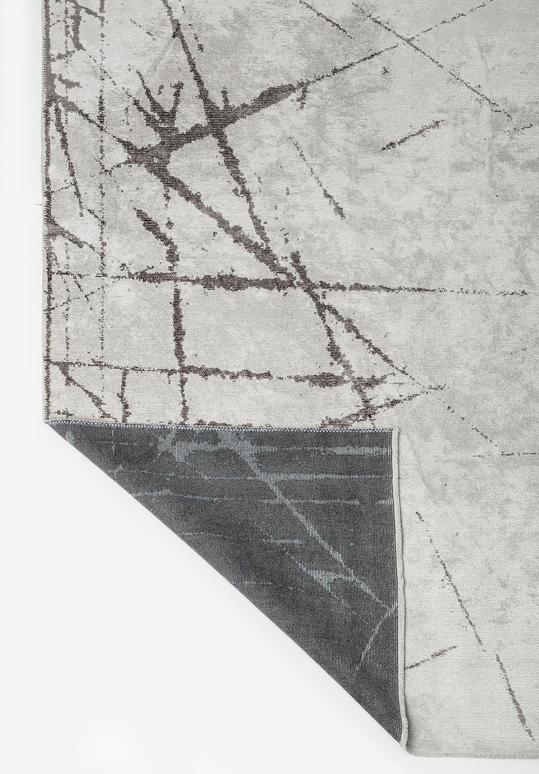 Crack Dark Grey - Ecru Rug Rugs - Venetto Design Venettodesign.com