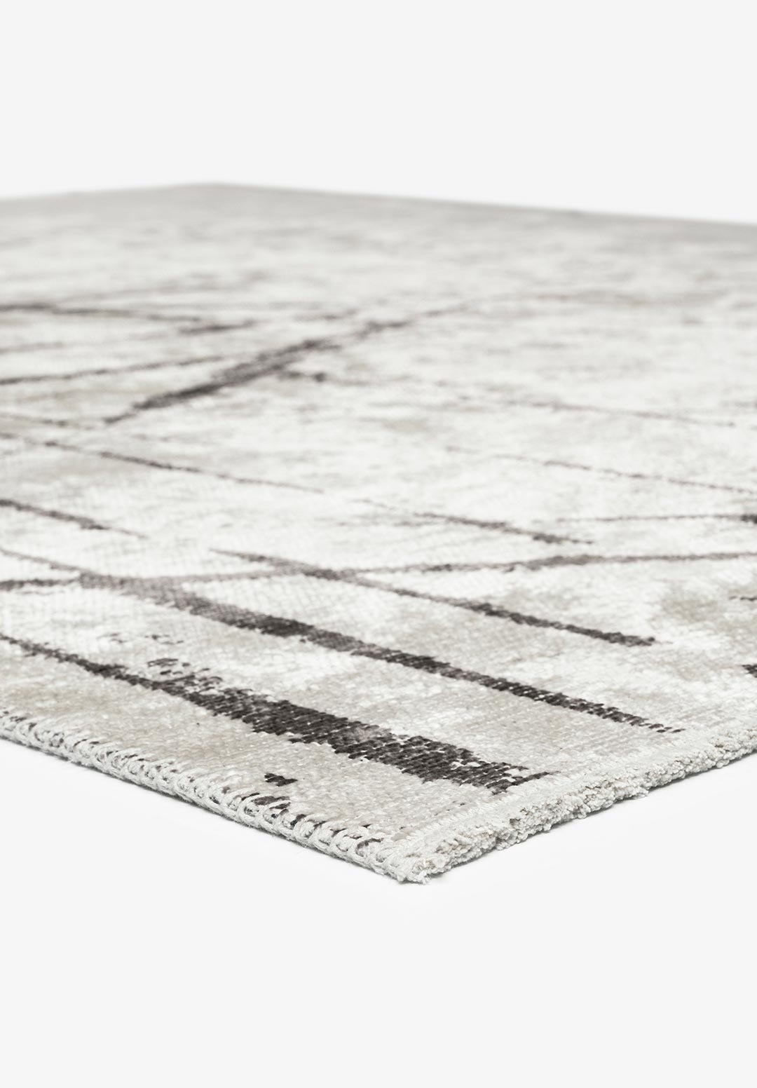 Crack Dark Grey - Ecru Rug Rugs - Venetto Design Venettodesign.com