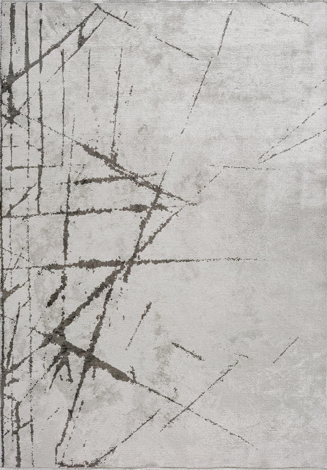 Crack Dark Grey - Ecru Rug Rugs - Venetto Design Venettodesign.com