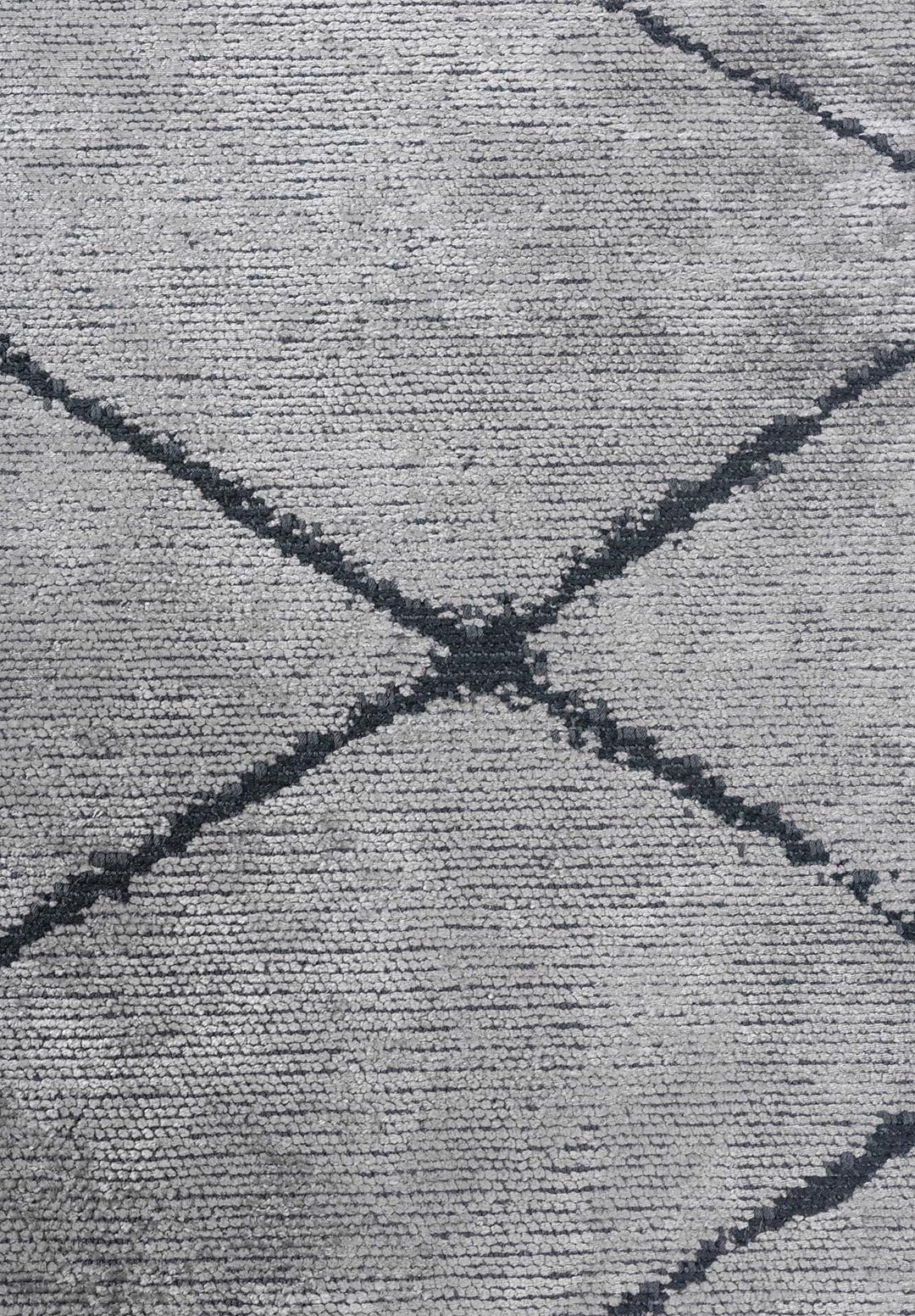 Spider Matte Black - Light Grey Rug Rugs - Venetto Design Venettodesign.com