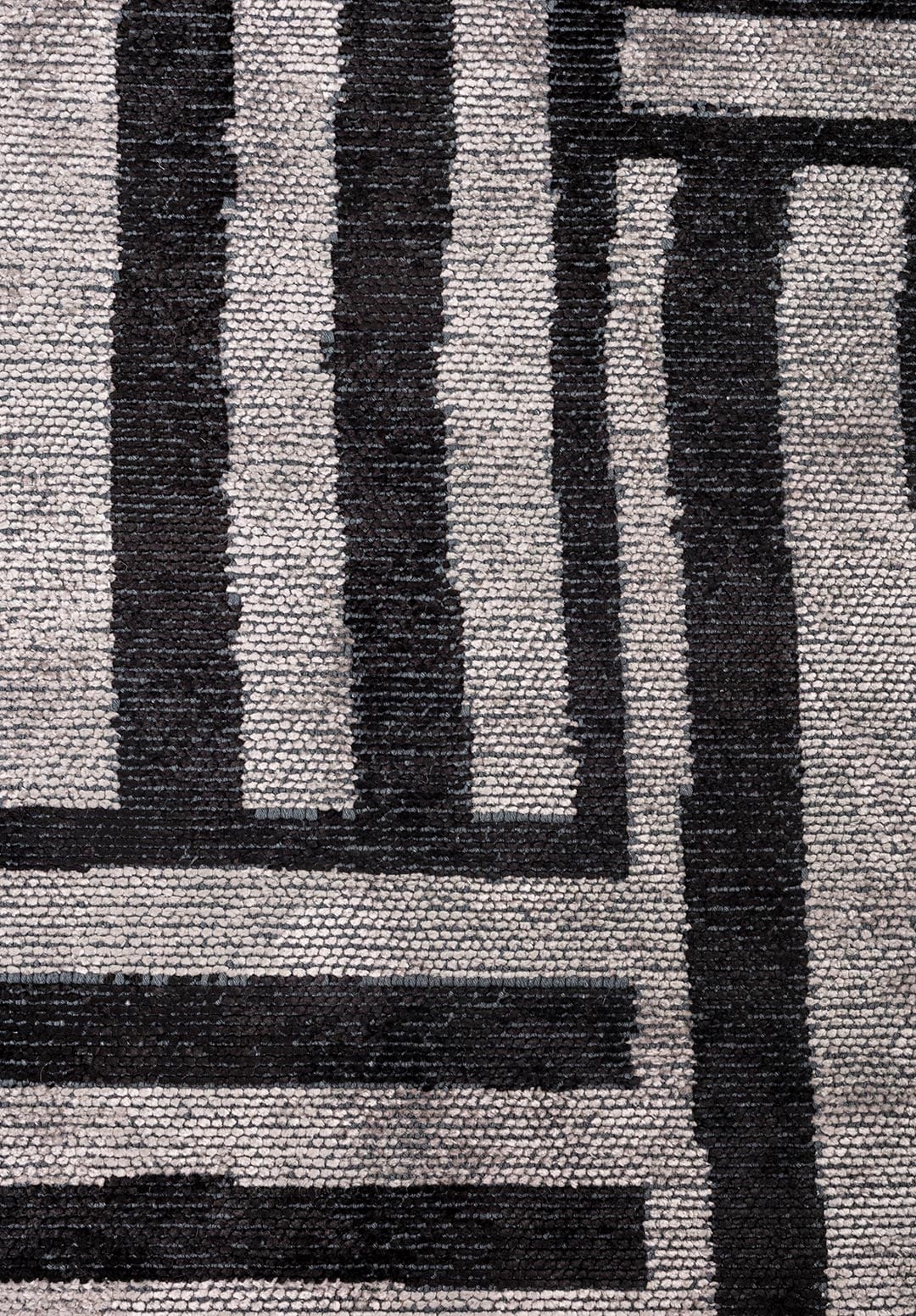 Cadence Black - Light Grey Rug Rugs - Venetto Design Venettodesign.com