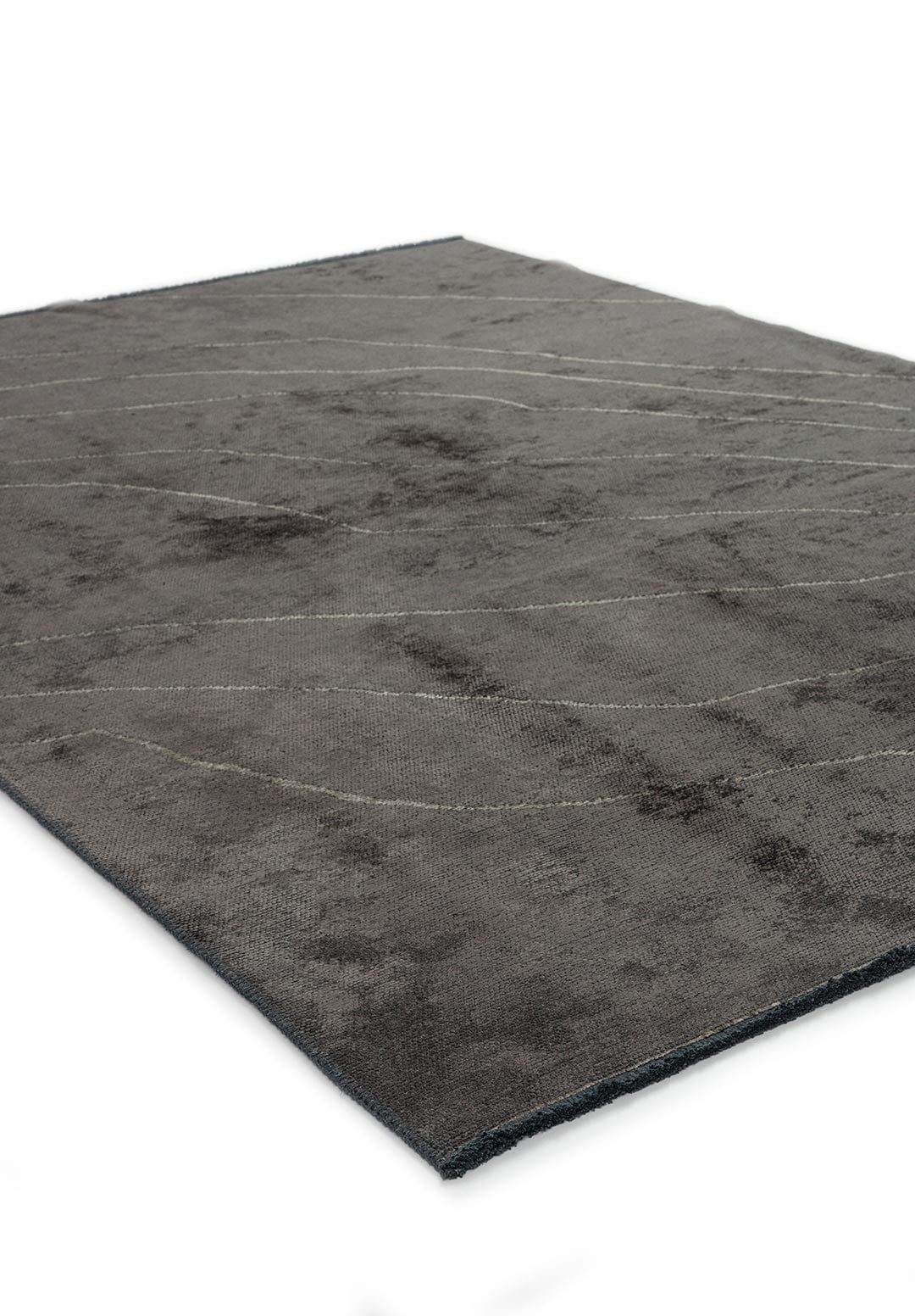 Curve Anthracite - Khaki Rug Rugs - Venetto Design Venettodesign.com