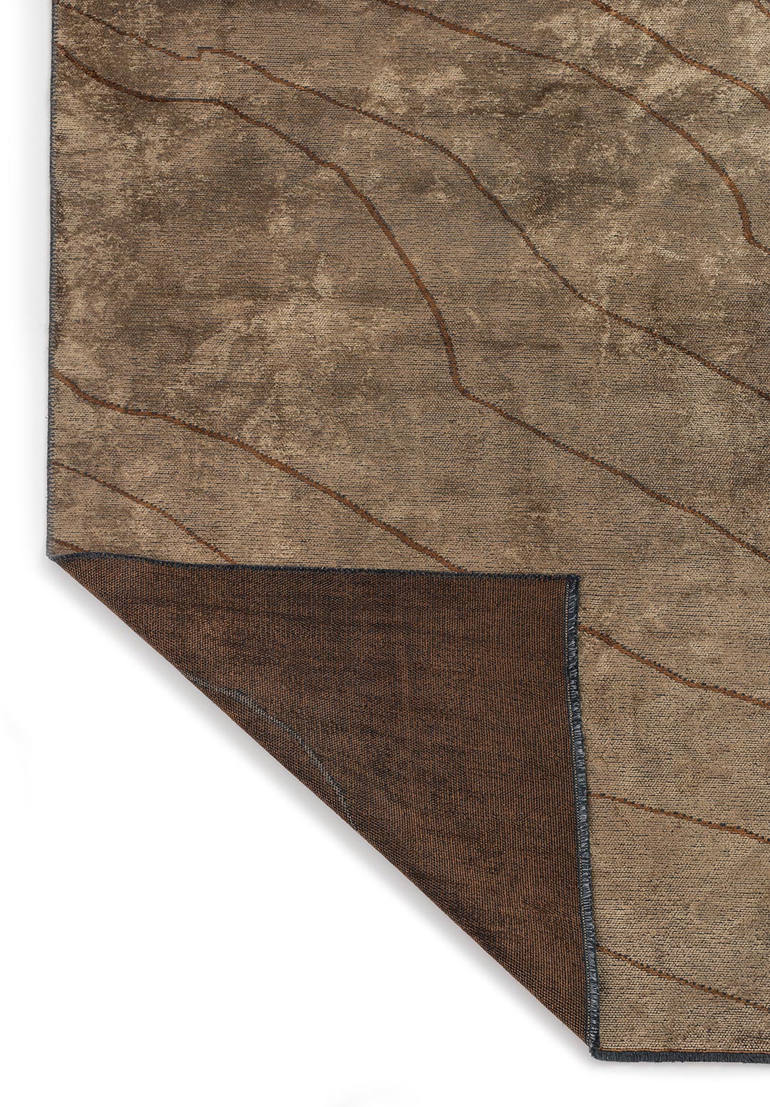 Curve Light Brown - Cacao Rug Rugs - Venetto Design Venettodesign.com