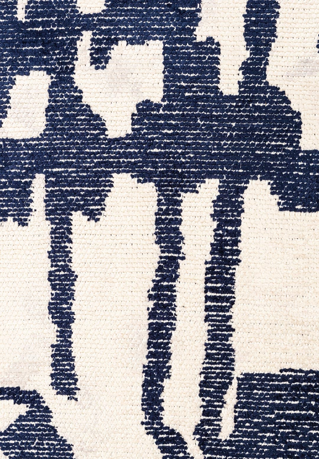 Graffiti Dark Navy - Ecru Rug Rugs - Venetto Design Venettodesign.com