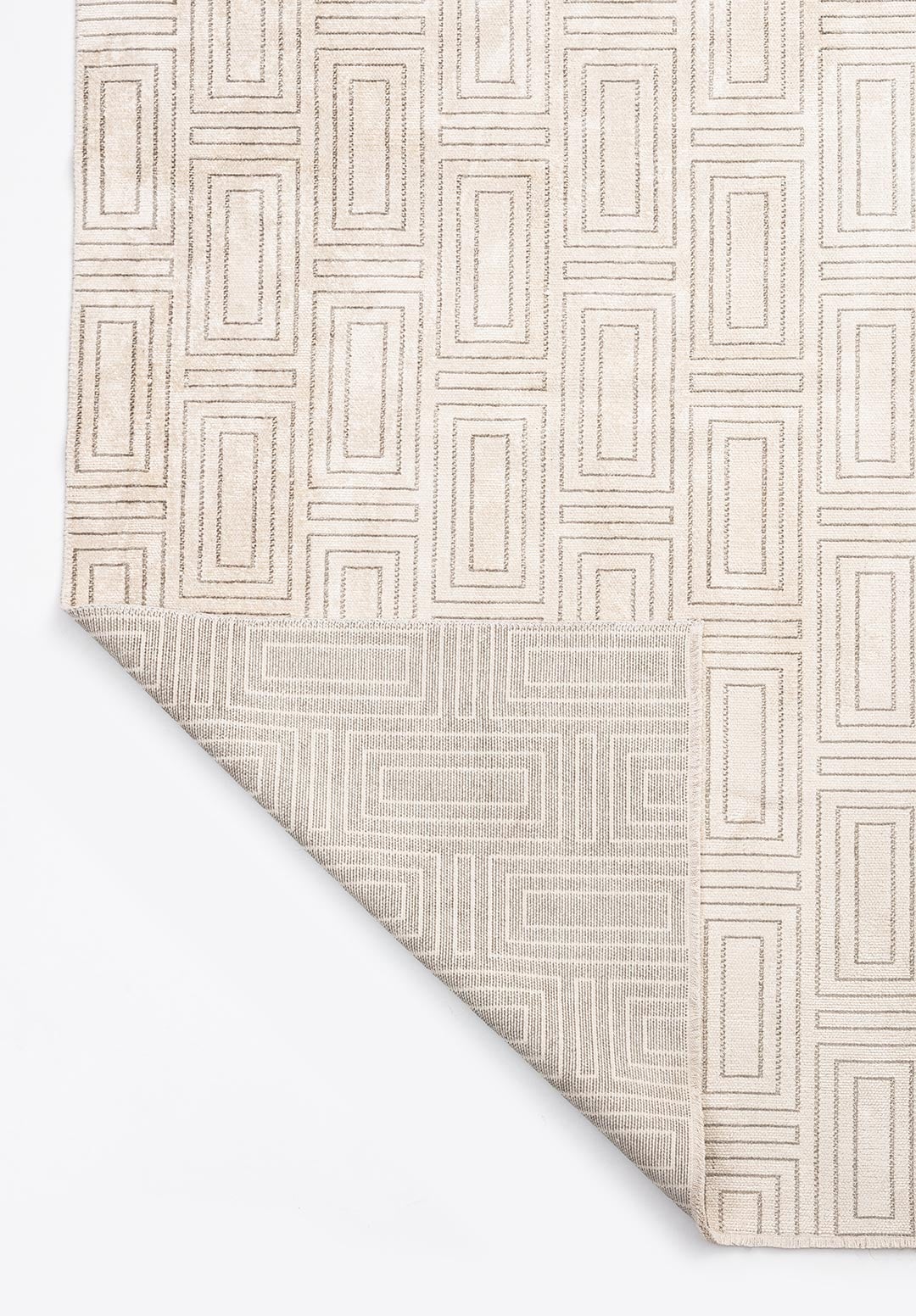 Brick Grey - Ecru Rug Rugs - Venetto Design Venettodesign.com