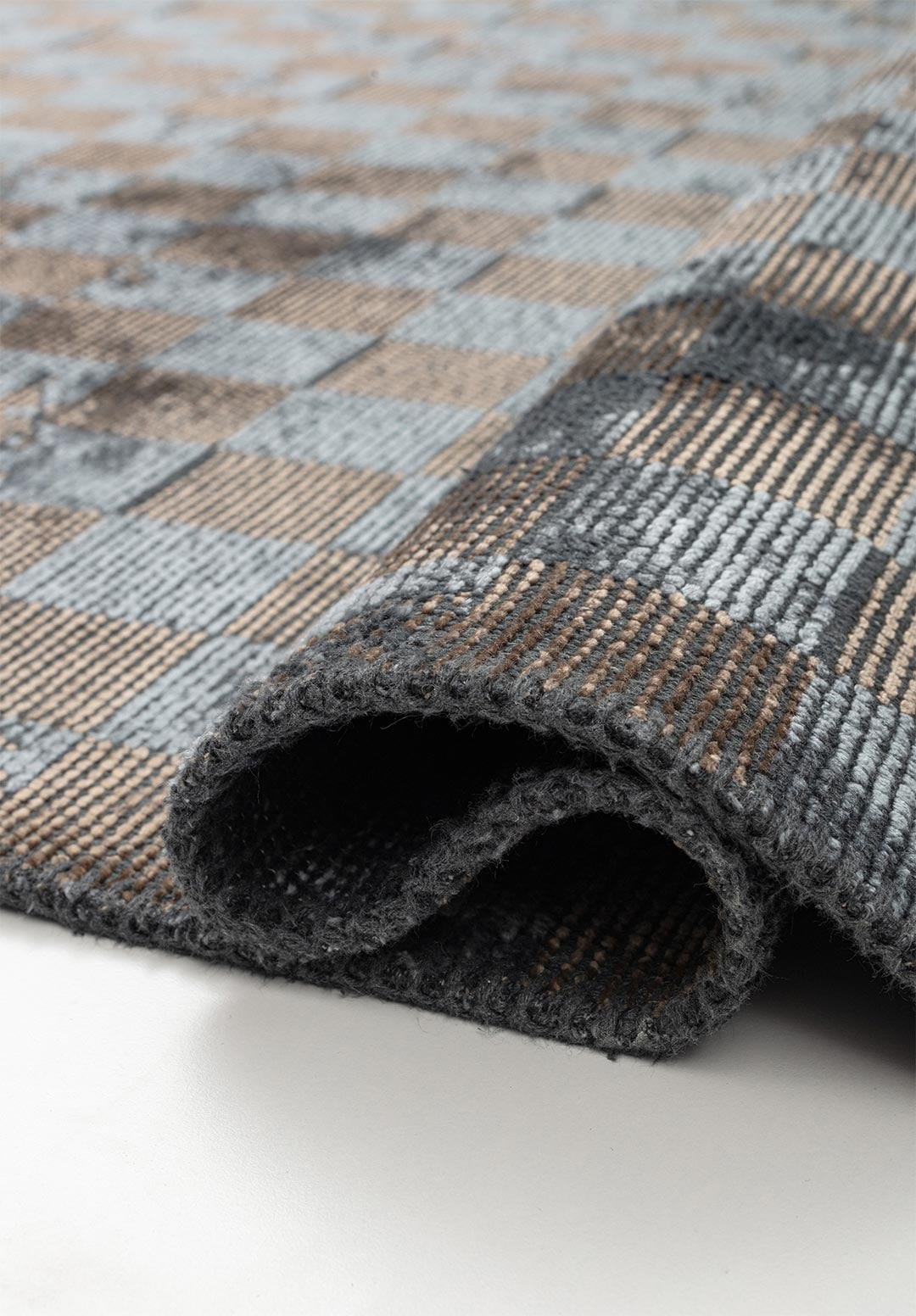 Crust Dark Beige - Blue Rug Rugs - Venetto Design Venettodesign.com